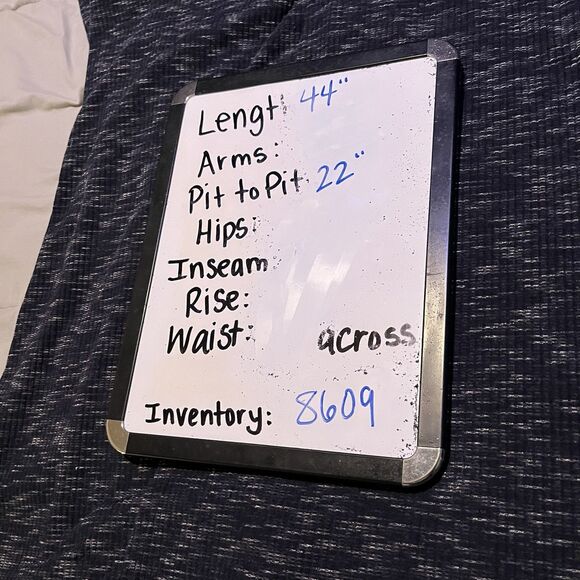 Lularoe Joy Vest Open Duster Size L Navy Blue Gray Side Slits Boho Sleeveless - Picture 10 of 10